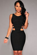 Black Sexy Sleeveless Bandage Dress