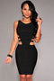 Black Sexy Sleeveless Bandage Dress