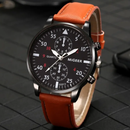 Retro Design Leather Band Sports Watch