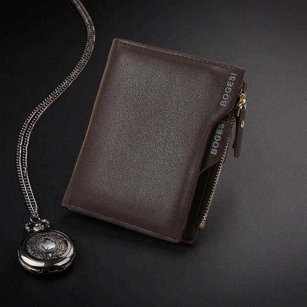 Men's Zipper Short Wallet