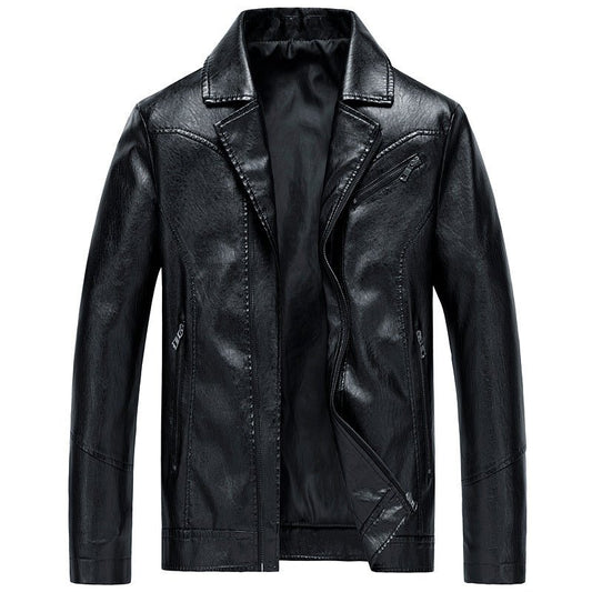 Men's Leather Jackets Leather Suits Thin Washable Leather Jackets - Jessie's D Man