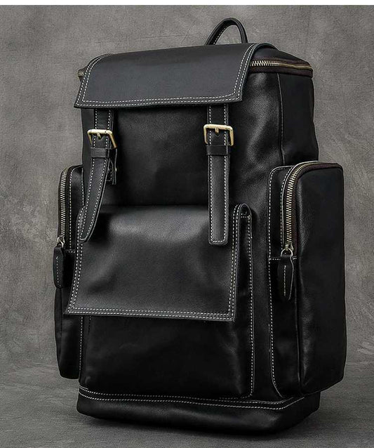 Retro Crazy Horse Leather Mens Backpack - Jessie's D Man