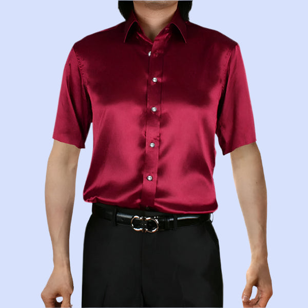 Men's Dress Shirts Short Sleeve Casual Wear - Jessie's D Man