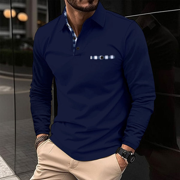 Men's long-sleeve Sports Polo Shirt - Jessie's D Man