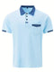 Men's Color Matching Pocket Polo Shirt Sports - Jessie's D Man