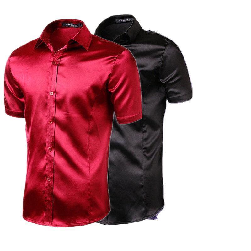 Men's Dress Shirts Short Sleeve Casual Wear - Jessie's D Man