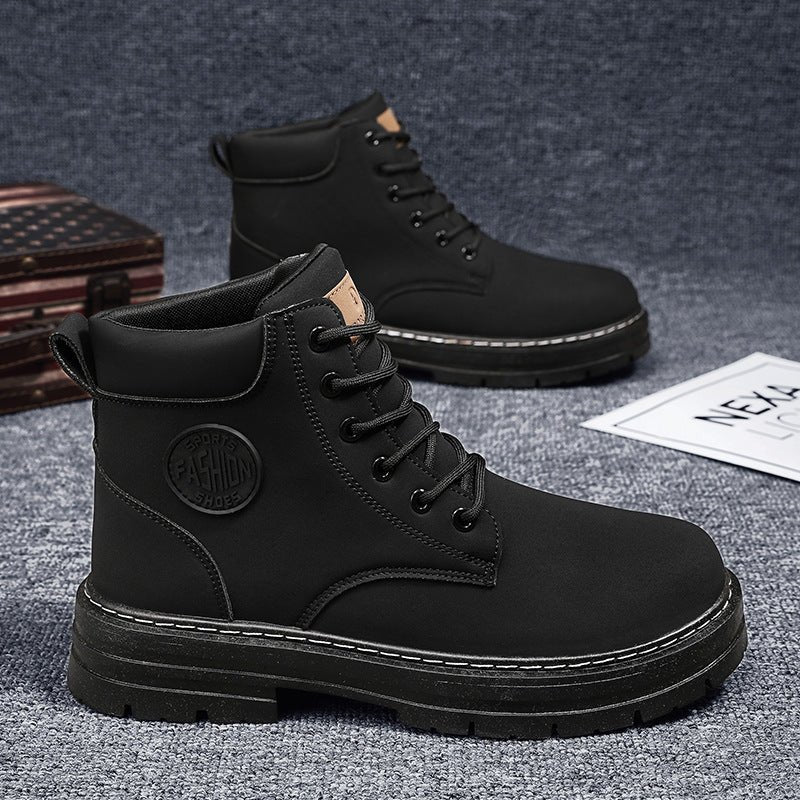 High Top Men's Work Boots WithThick Soles England - Jessie's D Man